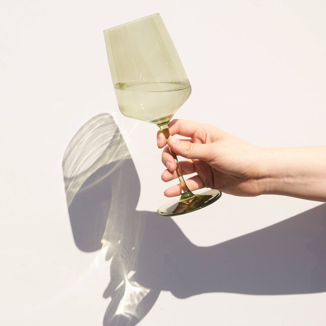 Nouveau Crystal Wine Glasses