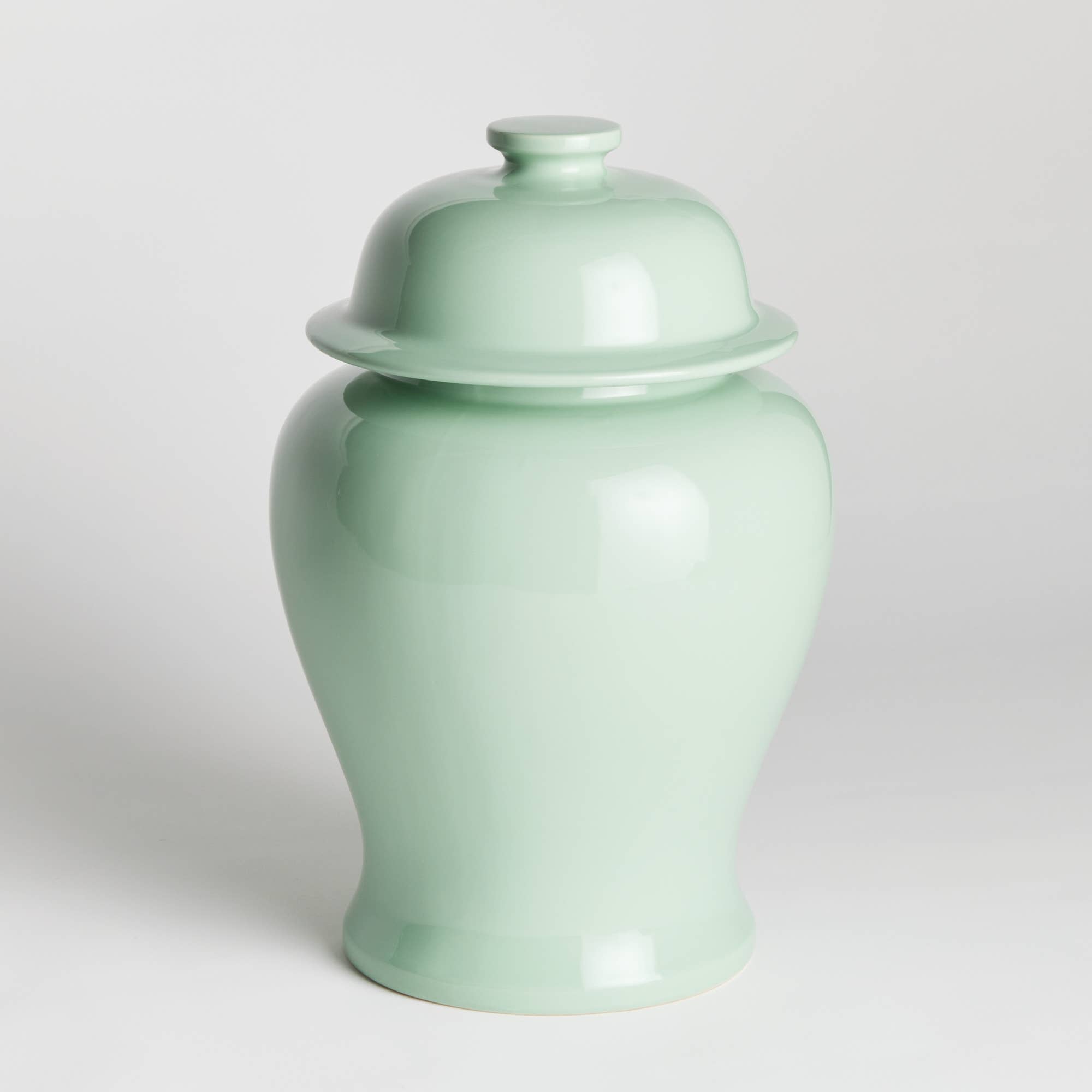 Koa Wide Lidded Ginger Jar Small - Green