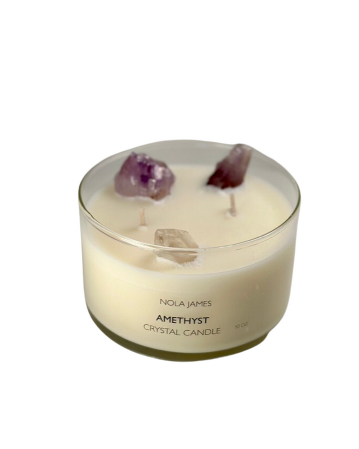 Crystal Candle - Amethyst