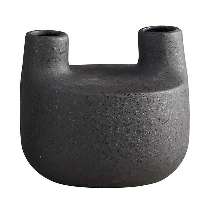 Dark Grey Abstract Vase